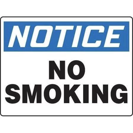 Accuform OSHA NOTICE SMOKING CONTROL SIGN NO MSMK847XV MSMK847XV